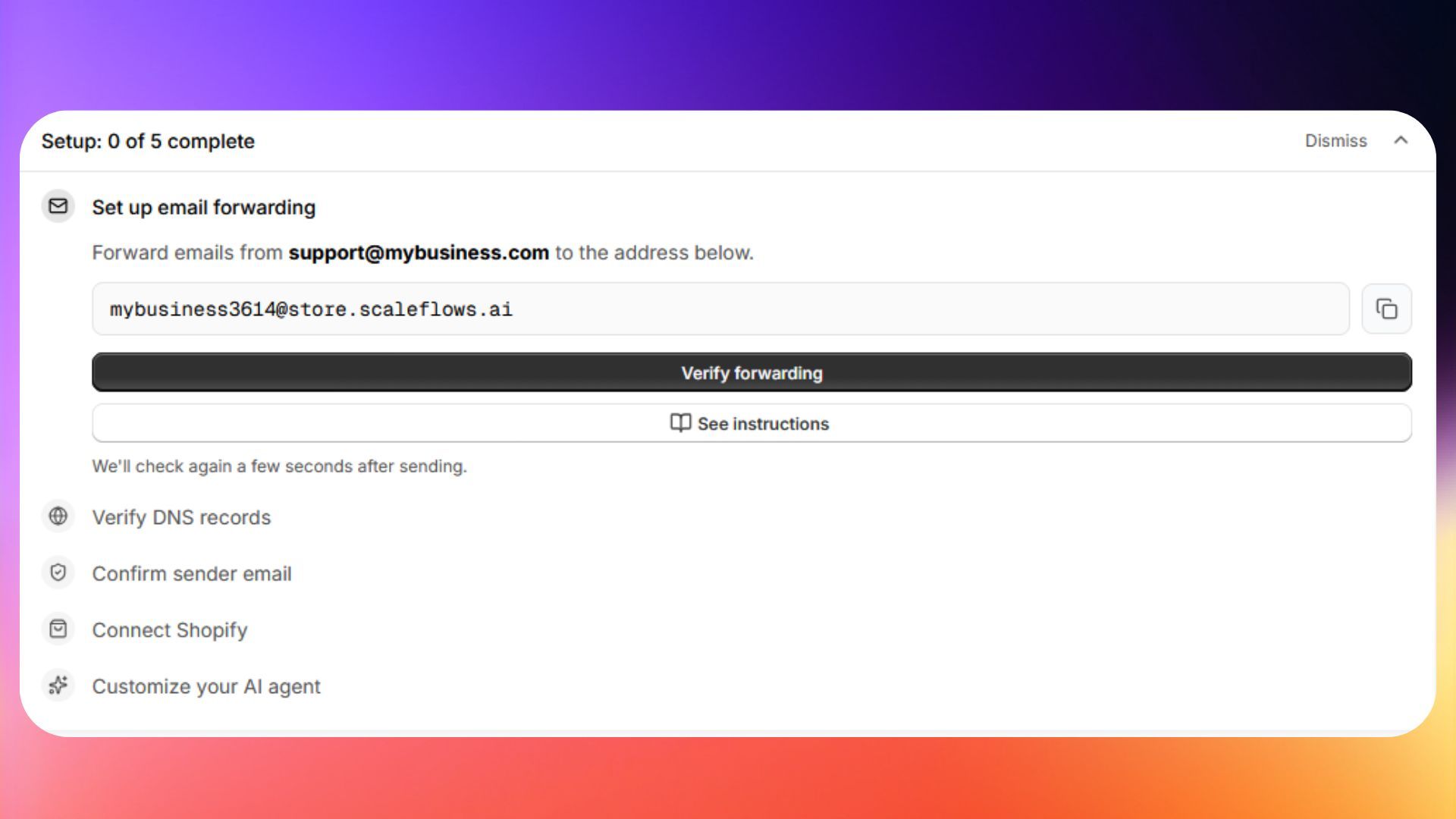 Onboarding checklist